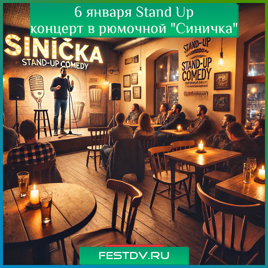 Stand Up концерт в рюмочной Синичка Хабаровск