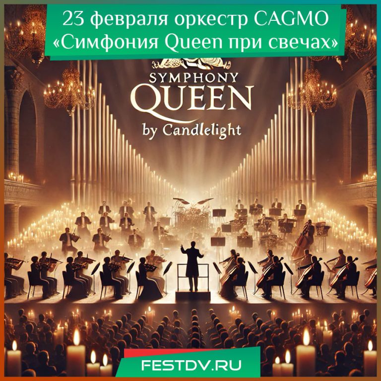 23 февраля оркестр CAGMO концерт «Симфония Queen при свечах»