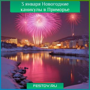 3 января Новогодние каникулы в Приморье