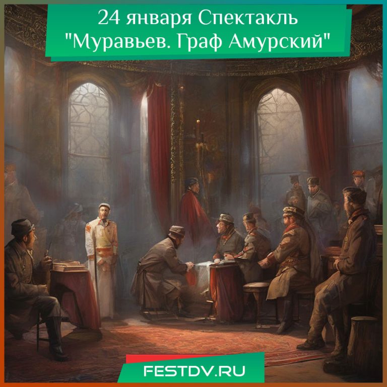 24 января Спектакль “Муравьёв. Граф Амурский” в Театре Драмы