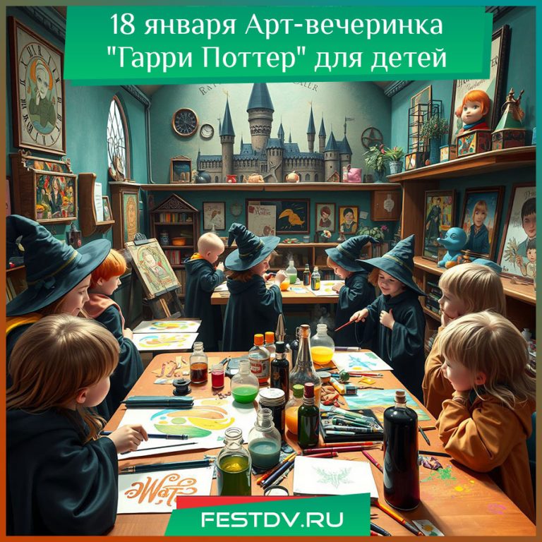 18 января Арт-вечеринка “Гарри Поттер” для детей