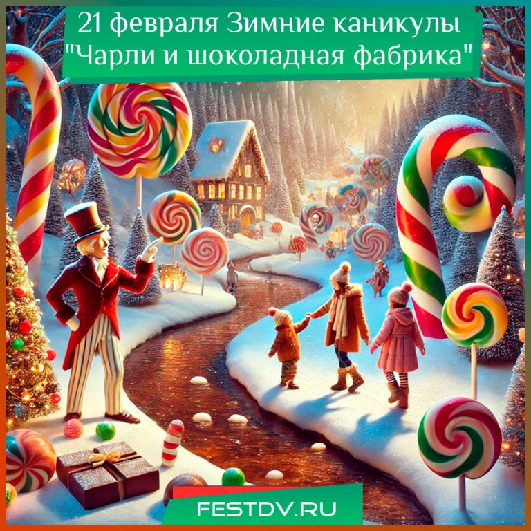 Зимние каникулы «Чарли и шоколадная фабрика» в Хабаровске