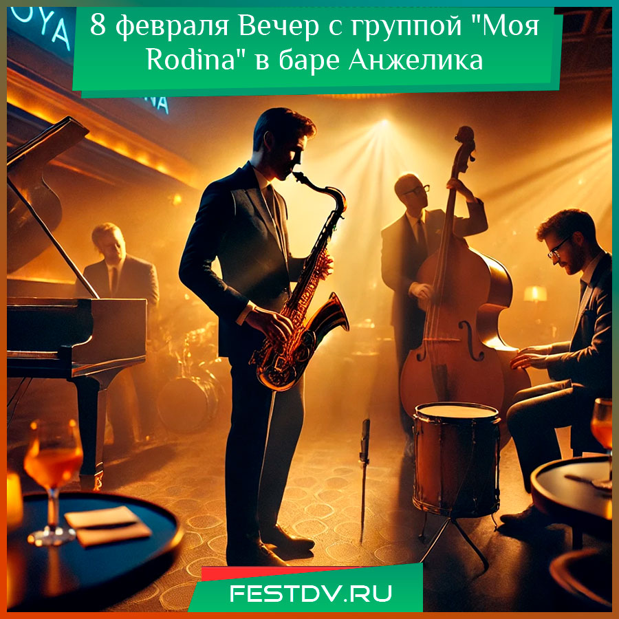 Джазовый вечер с группой "Моя Rodina" в баре "Анжелика"