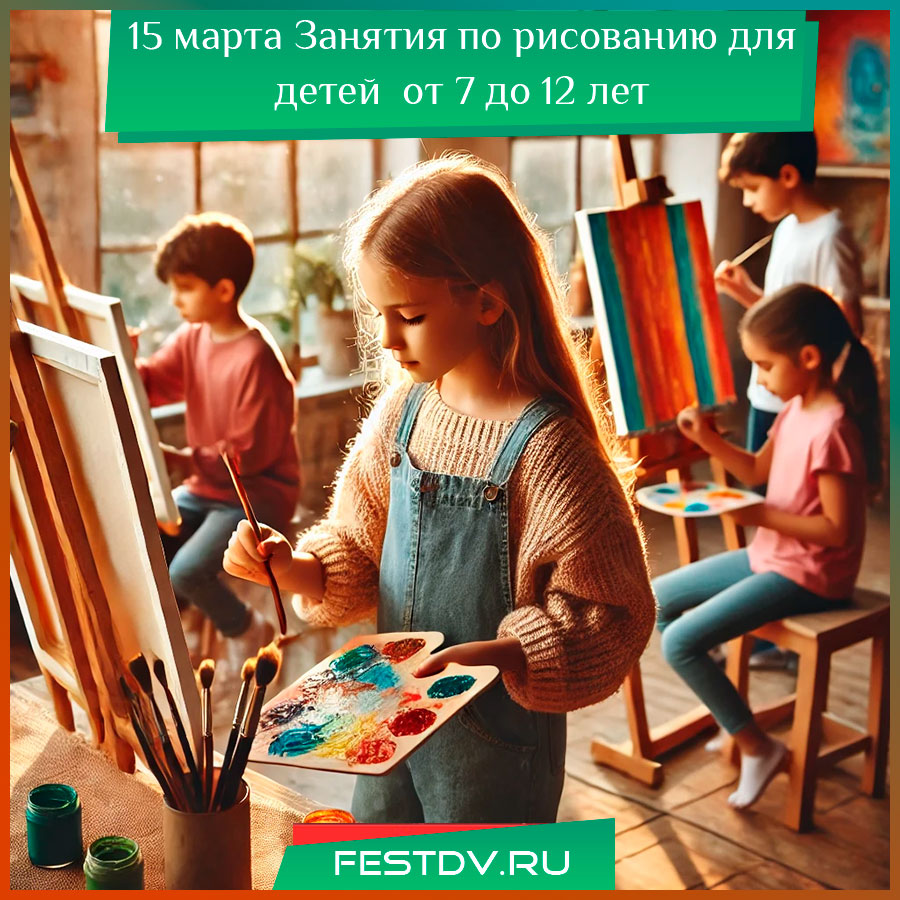 Занятия по рисованию для детей в Хабаровске