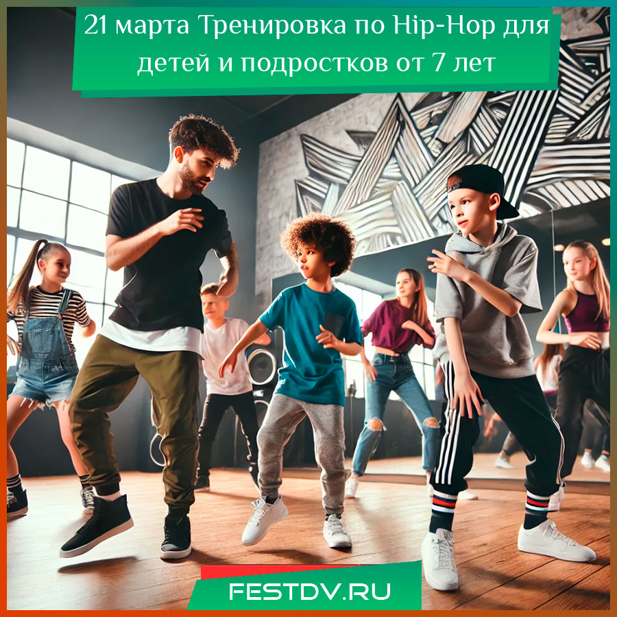 Тренировка по Hip-Hop для детей и подростков от 7 лет