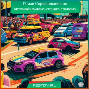 17 мая Соревнования по автомобильному спринт-слалому на Кубок мэра 18+