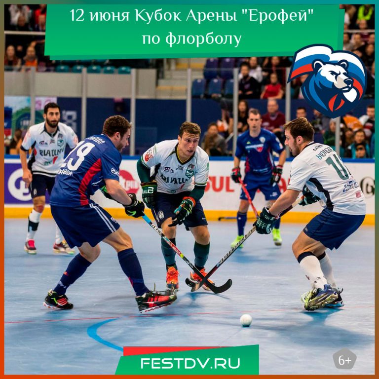 Турнир по флорболу ко Дню России на Арене «Ерофей»