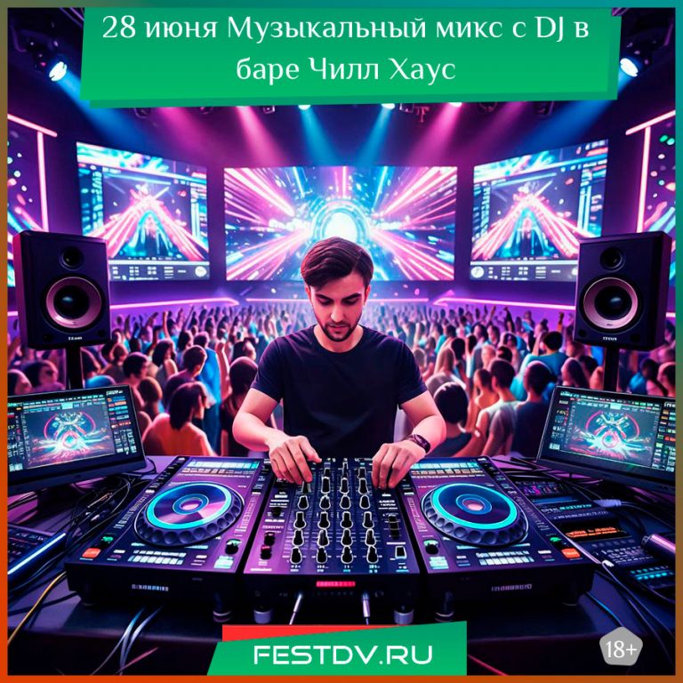 27 и 28 июня Музыкальный микс с DJ в кальянной Чилл Хаус 18+