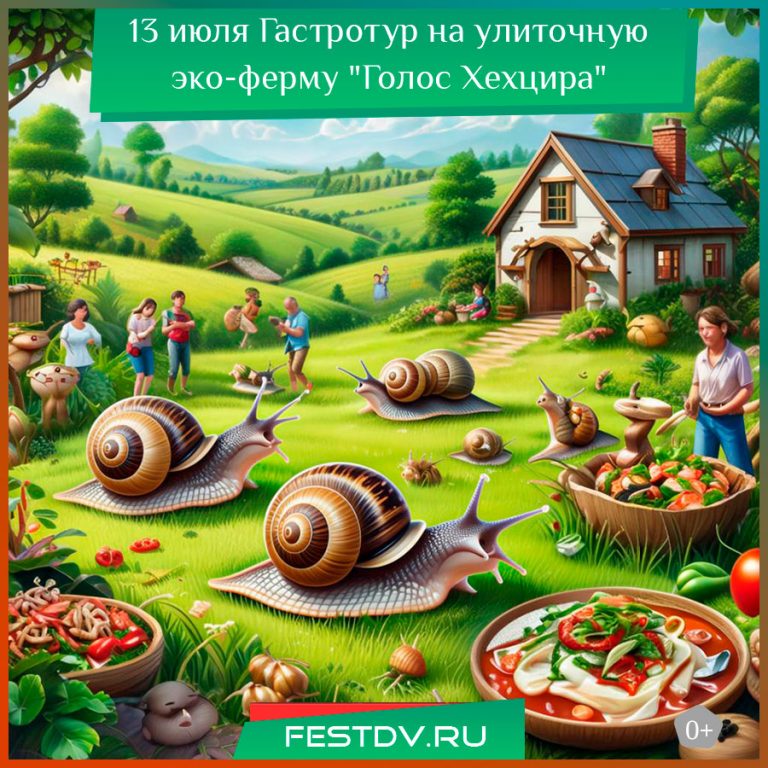 Гастротур на улиточную эко-ферму "Голос Хехцира"