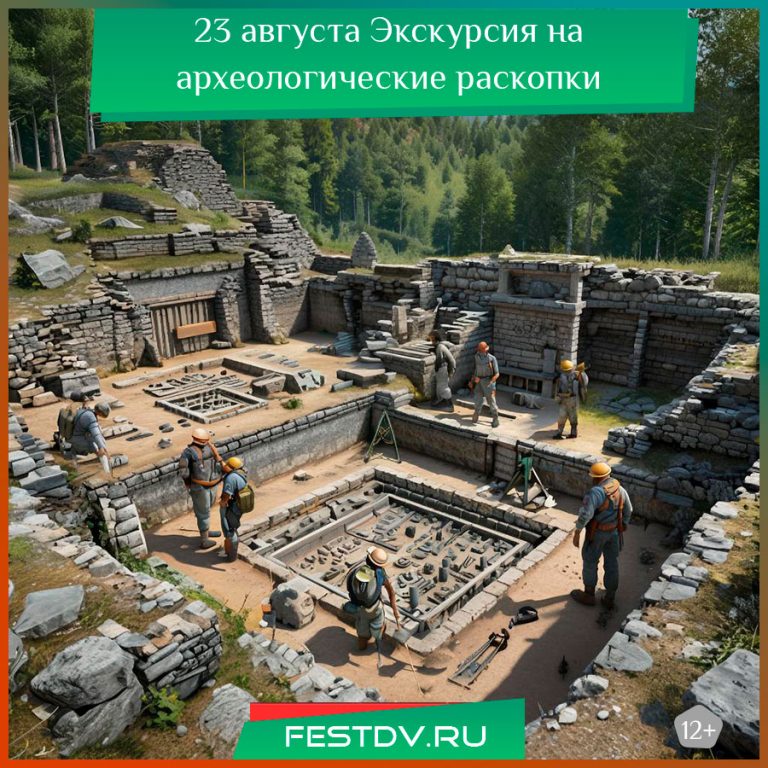 23 августа Экскурсия на археологические раскопки в урочище Чертово Плёсо 12+