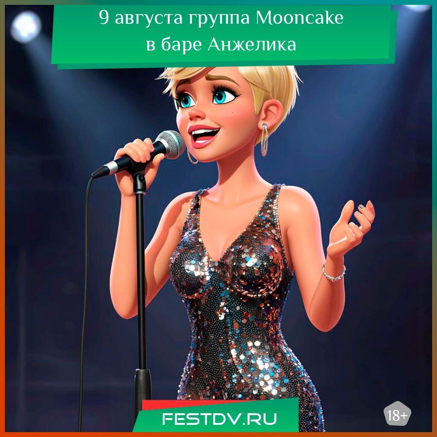 группа Mooncake в баре Анжелика в Хабаровске