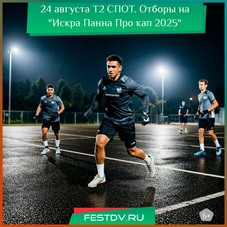 24 августа Т2 (Теле 2) СПОТ. Отборы на “Искра Панна Про кап 2025” 6+