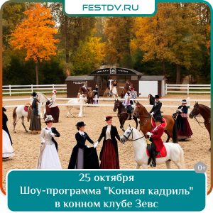 25 октября Семейное конное шоу 0+