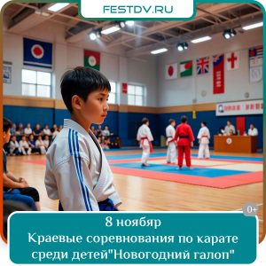 8 ноября Краевые соревнования по карате среди детей 0+