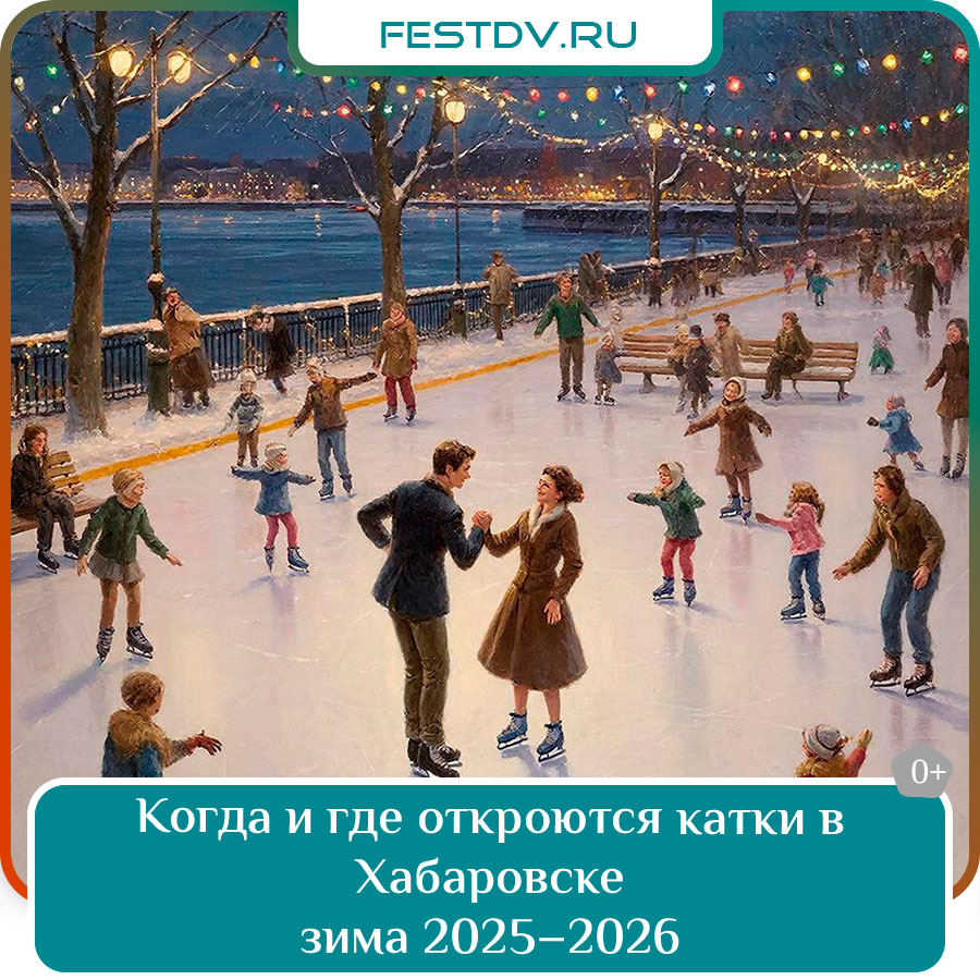 Катки в Хабаровске — зима 2025–2026